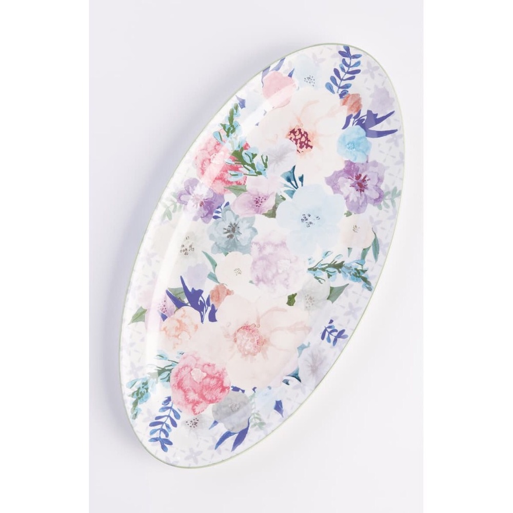 NWT ANTHROPOLOGIE Jioletta Floral Serving Platter - Picture 2 of 4